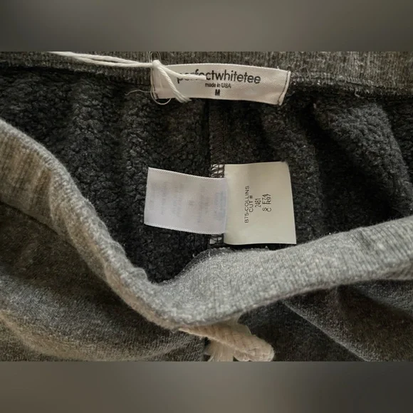 NWT Perfectwhitetee COLLINS FLEECE SWEATPANT - DARK HEATHER GREY - Picture 6 of 6